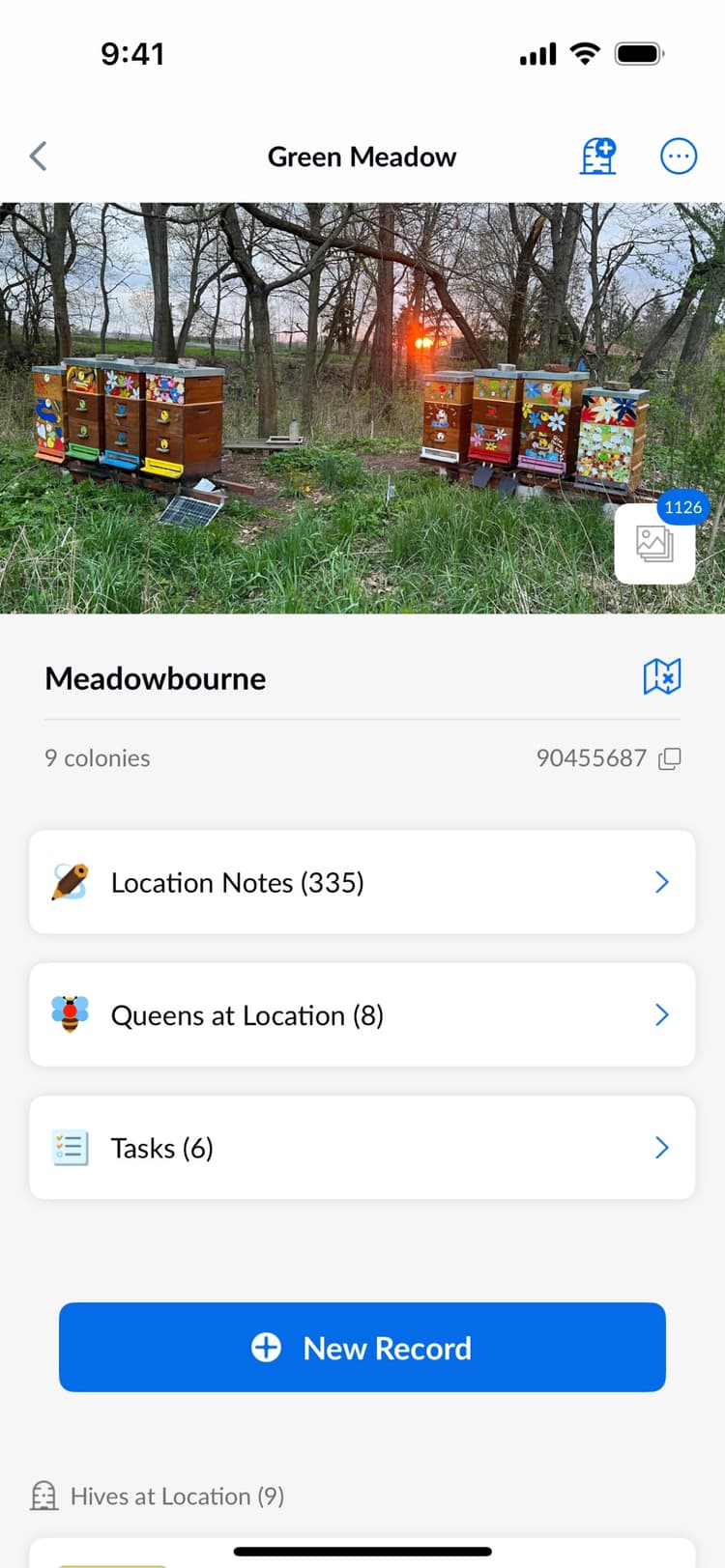 Beentry apiary detail preview