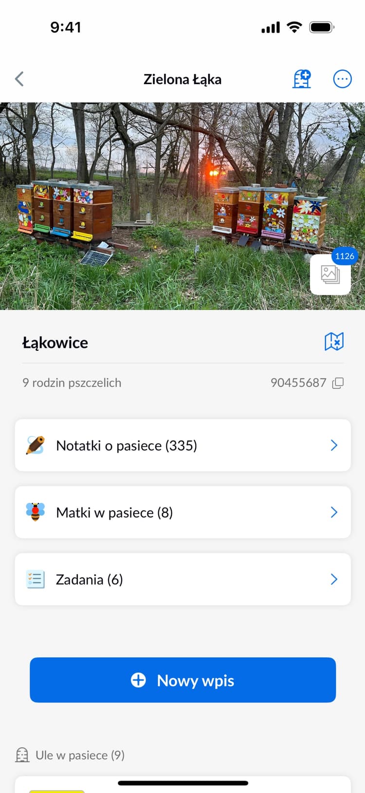 Beentry apiary detail preview